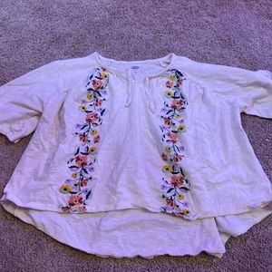 Old navy cropped shirt.
